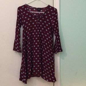 Rue 21 maroon dress